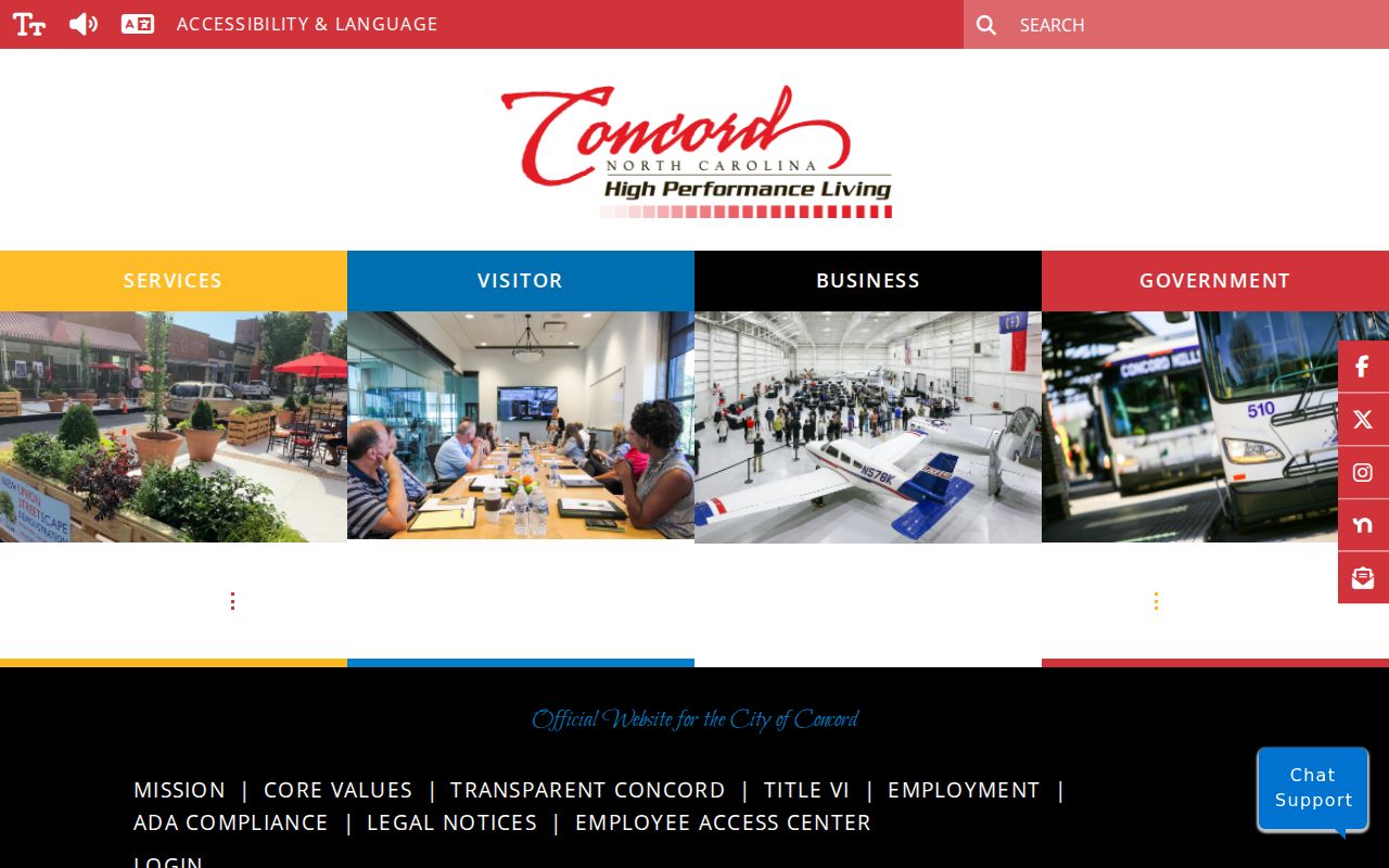 Concord people directories city staff interface